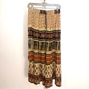 Vintage Bohemian cotton gauze Maxi Skirt